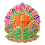 Colourful Matka & Leaf Embroidered Laddu Gopal Dress (Assorted)
