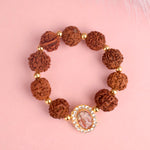Rudraksha Bracelet with Jai Guruji Swaroop Handmade Bracelets for Men and Women