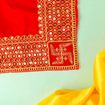 Swastik Design Aasan 16x16 Inch (Small) – Pack of 4