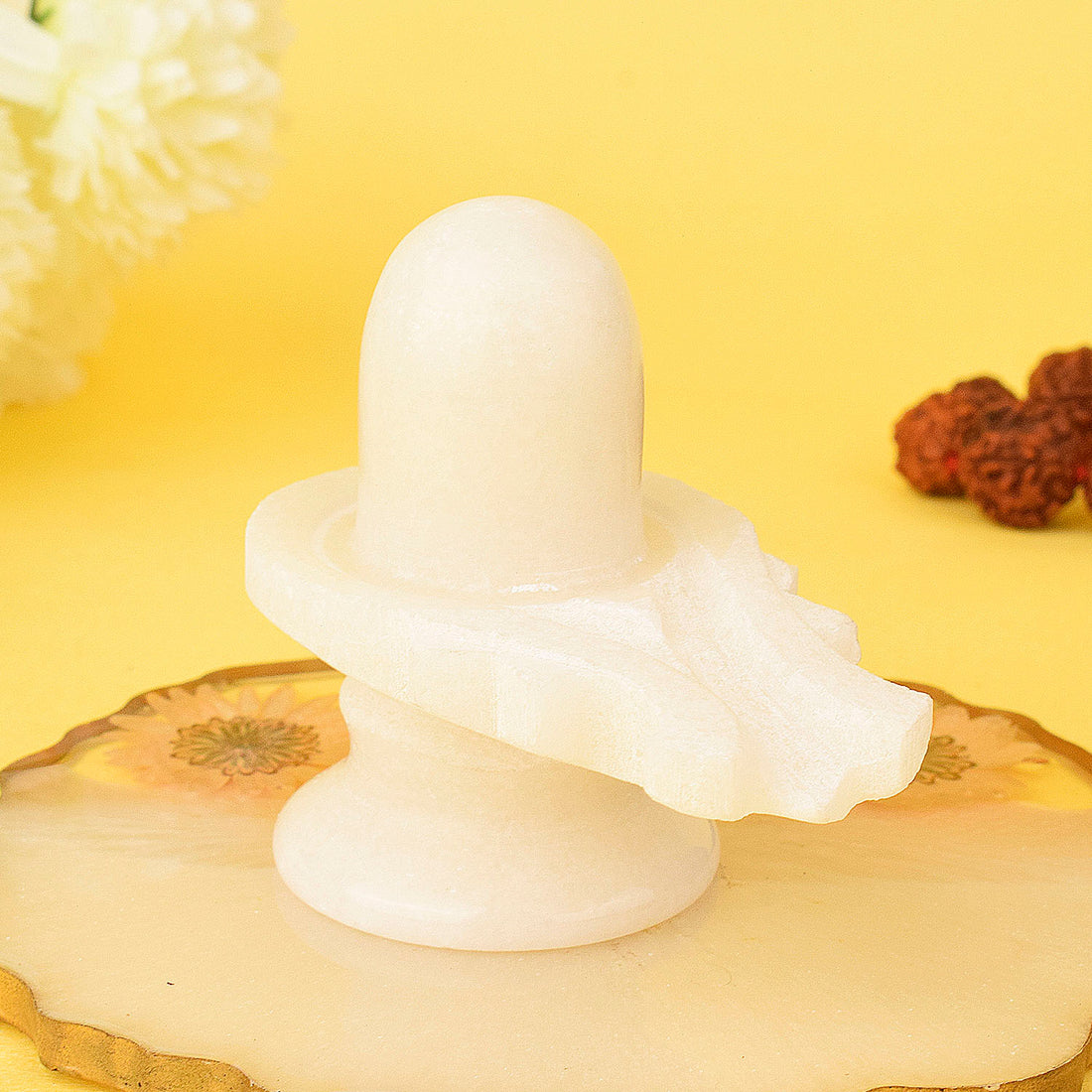 White Marble Shivling (Small)