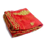 Elegant Mata Ki Chunri with Golden Floral Motifs – Perfect for Devi Puja and Festive Decor

Enhance your spiritual rituals with this beautiful Mata Ki Chunri, adorned with intricate golden floral motifs. Measuring 214 cm (84 inches) in length and 103 cm (40.5 inches) in height, this Chunri is made from premium-quality fabric with rich gold detailing. Ideal for Navratri, Durga Puja, temple offerings, and festive decor, it adds a divine touch to your prayers and celebrations.
Shop authentic Mata Ki Chnni