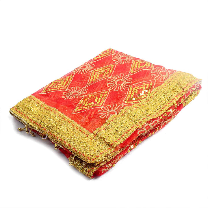 ✨ "Mata Ki Chunri with Golden Border – Divine Prayer Cloth for Puja" ✨

Elevate your spiritual rituals with this beautiful Mata Ki Chunri, featuring a golden border and intricate diamond and floral patterns. Measuring 190 cm (75 inches) in length and 110 cm (43 inches) in height, this Chunri is perfect for Devi puja, Navratri, Durga Puja, and festive decor. Its shimmering design adds a touch of divinity to your sacred offerings.

🛍️ Shop authentic religious accessories at Satvik Store for all your devotion