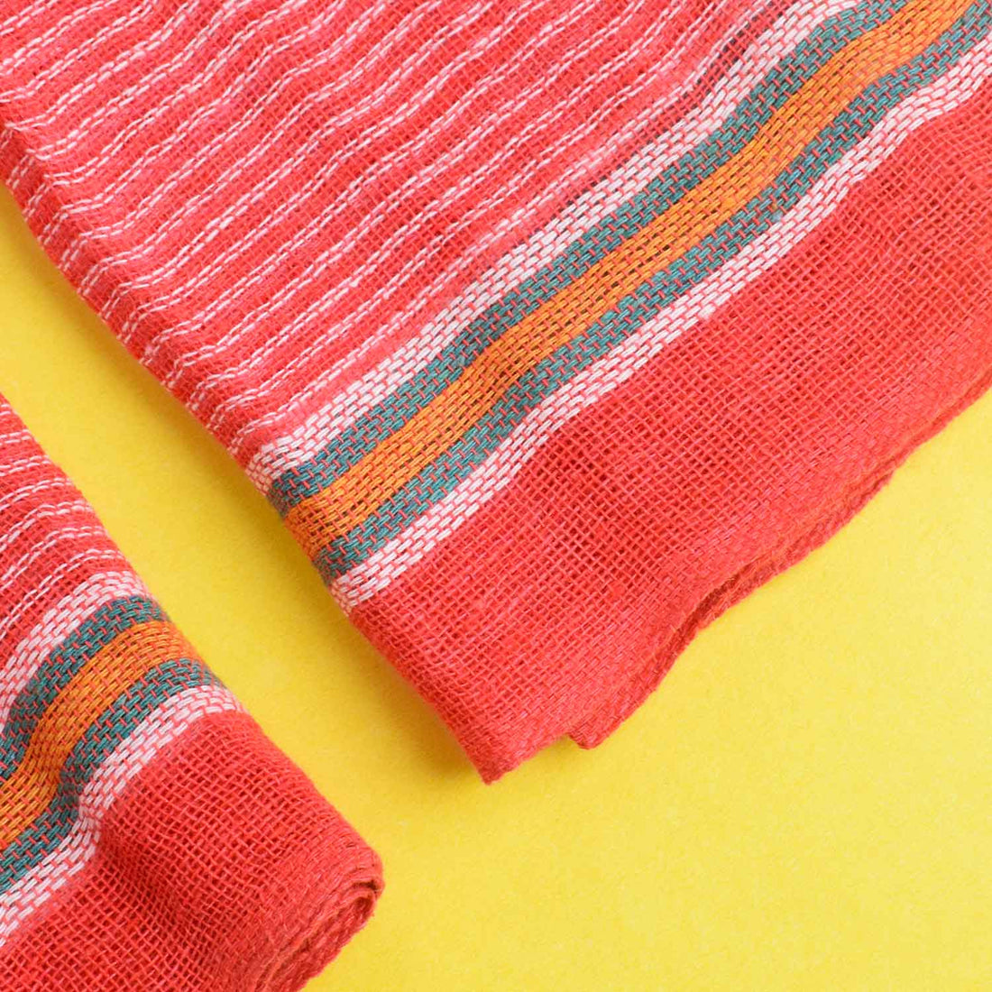 Divine Drapery - Red Cotton Gamcha for Worship