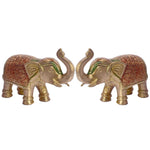 3.1 Inch Brass Elephant Figurine Symbol of Strength and Prosperity