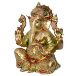 18 Inch Grand Brass Ganesha Idol – Divine Artisan Masterpiece