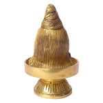 5.2 Inch Brass Lord Shiva Mukhalingam Shivling