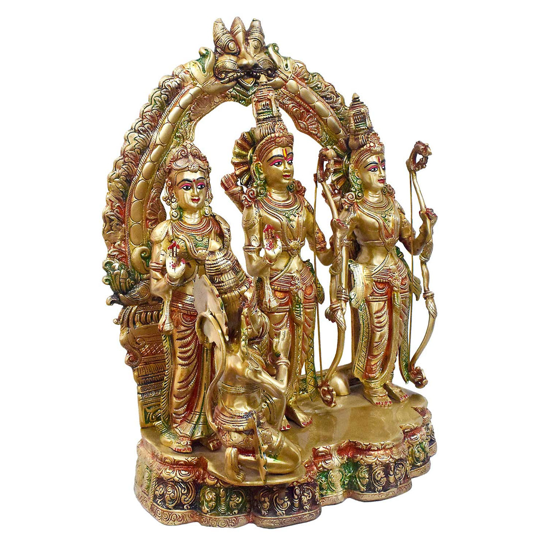 24 Inch Large Shree Ram Darbaar Brass Idol