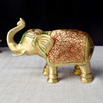 3.1 Inch Brass Elephant Figurine Symbol of Strength and Prosperity