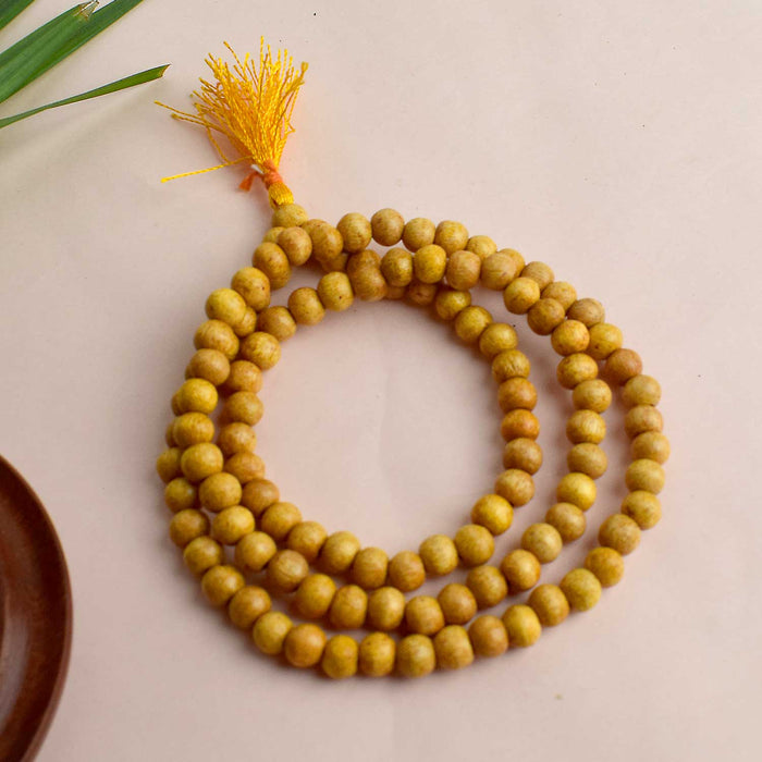 8mm Regular White Scented Sandalwood/Chandan Jap Mala