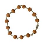 925 Silver Hallmarked 5 Mukhi Rudraksha Bracelet