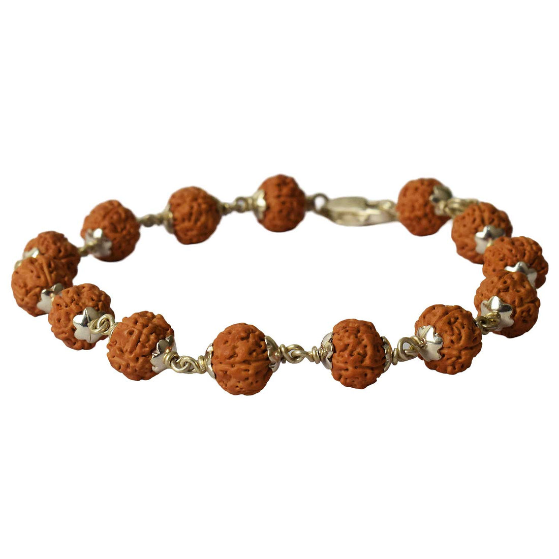 925 Silver Hallmarked 5 Mukhi Rudraksha Bracelet