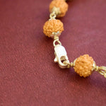 925 Silver Hallmarked 5 Mukhi Rudraksha Bracelet
