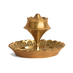 Elegant Brass Agarbatti Stick Stand with Ash Catcher