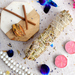 MAXICAN INCENSE SAGE WITH TIGER EYE CRYSTAL HEALING SMUDGE