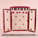 Incredible Deity Idol Background Phool Bangla (Red) - Large (15 INCH)