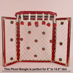 Astonishing Idols Decorative Phool Bangla (Red) - Large (15 INCH)