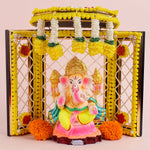 Traditional Handcrafted Deity Idol Background Phool Bangla