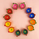 Mitti Diyas Illuminating Pooja Celebrations