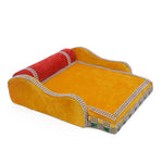 Serenading Laddu Gopal: Velvet Bed Large