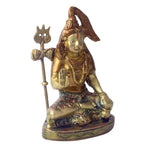 6 Inch Brass Shiv Idol Divine Lord Shiva Statue