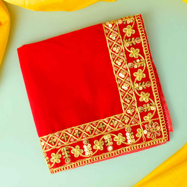 Designer Border Aasan 16x16 Inch (Small) – Pack of 4