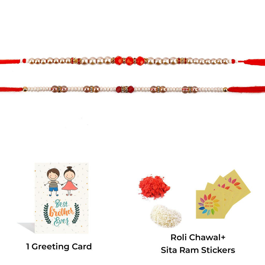 Browse our exclusive collection of Rakhi online 2023. Choose a stunning Rakhi set of 2 for your beloved brother, bhaiya, or bhai. Discover designer Rakhi and beautiful Rakhi options. Send Rakhi and Rakhi combos abroad with ease. Explore Indian Rakhi and find the perfect Rakhi gift at SatvikStore.in."