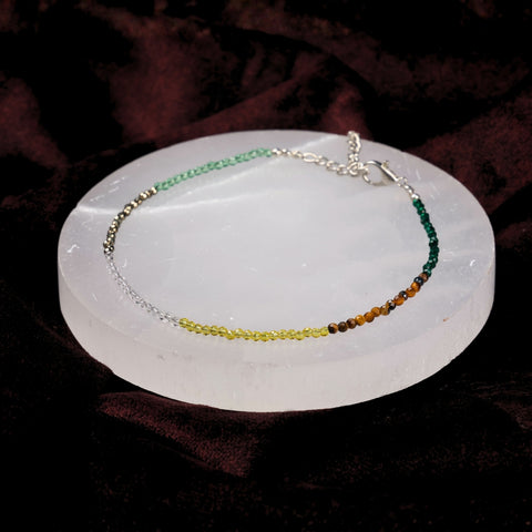 Dhan Yog healing gemstone anklet for wealth and prosperity. India’s Largest Puja Accessories Brand- www.satvikstore.in