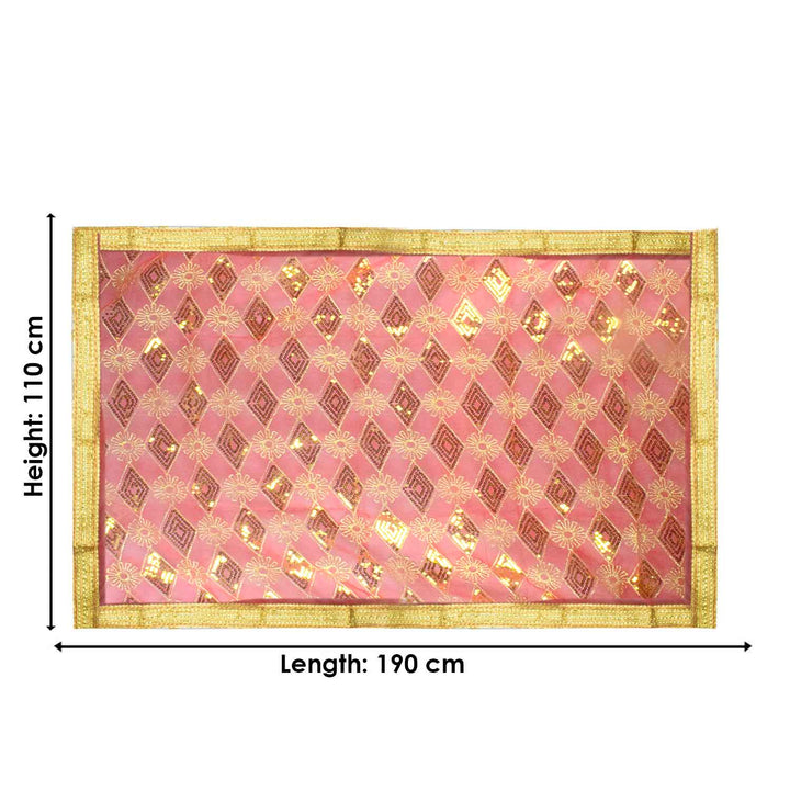 ✨ "Mata Ki Chunri with Golden Border – Divine Prayer Cloth for Puja" ✨

Elevate your spiritual rituals with this beautiful Mata Ki Chunri, featuring a golden border and intricate diamond and floral patterns. Measuring 190 cm (75 inches) in length and 110 cm (43 inches) in height, this Chunri is perfect for Devi puja, Navratri, Durga Puja, and festive decor. Its shimmering design adds a touch of divinity to your sacred offerings.

🛍️ Shop authentic religious accessories at Satvik Store for all your devotion