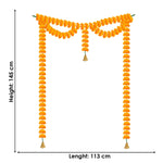 Door Toran Bandhanwar Artificial Marigold Flowers Garland