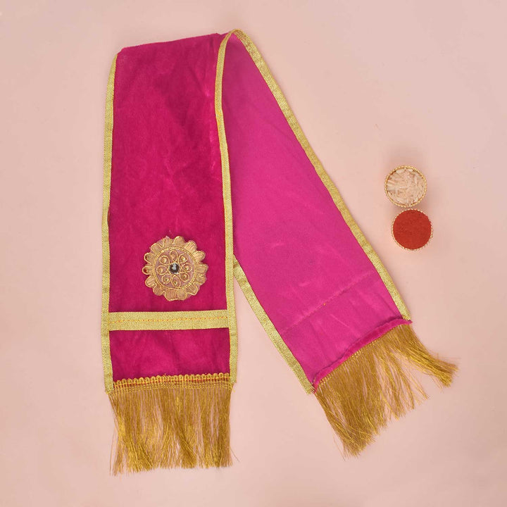 Divine Pink Patka/Duppata/Angvastra – Available in 15, 22, and 33 inches, soft pink devotional cloth ideal for puja, temple rituals, and spiritual ceremonies.India’s Largest Pooja Accessories Brand – www.satvikstore.in
