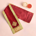 Elegant Maroon Angvastra/Patka| India’s Largest Pooja Accessories Brand – www.satvikstore.in