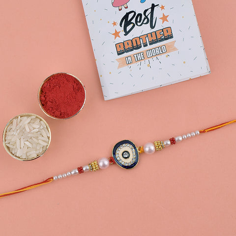 Elegant Pearl Rakhi online | India’s Largest Pooja Accessories Brand – www.satvikstore.in