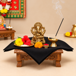 Black Cotton Cloth – 1.25 Meter for Pooja & Ritual Use