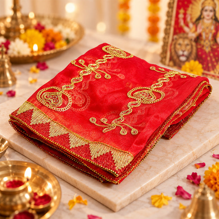 Sacred Puja Mata Ki Chunni (85x39 inch)