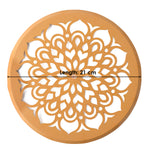 Circular Lotus Mandala Rangoli Stencil