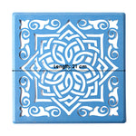 Square Geometric Interlocking Rangoli Stencil