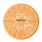 Intricate Round Floral Lace Rangoli Stencil