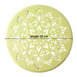 Floral Swirl Design Quick & Easy Rangoli Maker Stencil