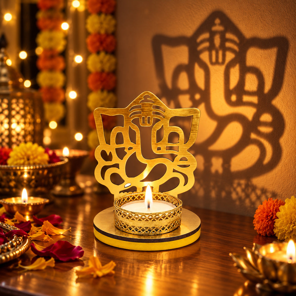 Lord Ganesha Shadow Diya