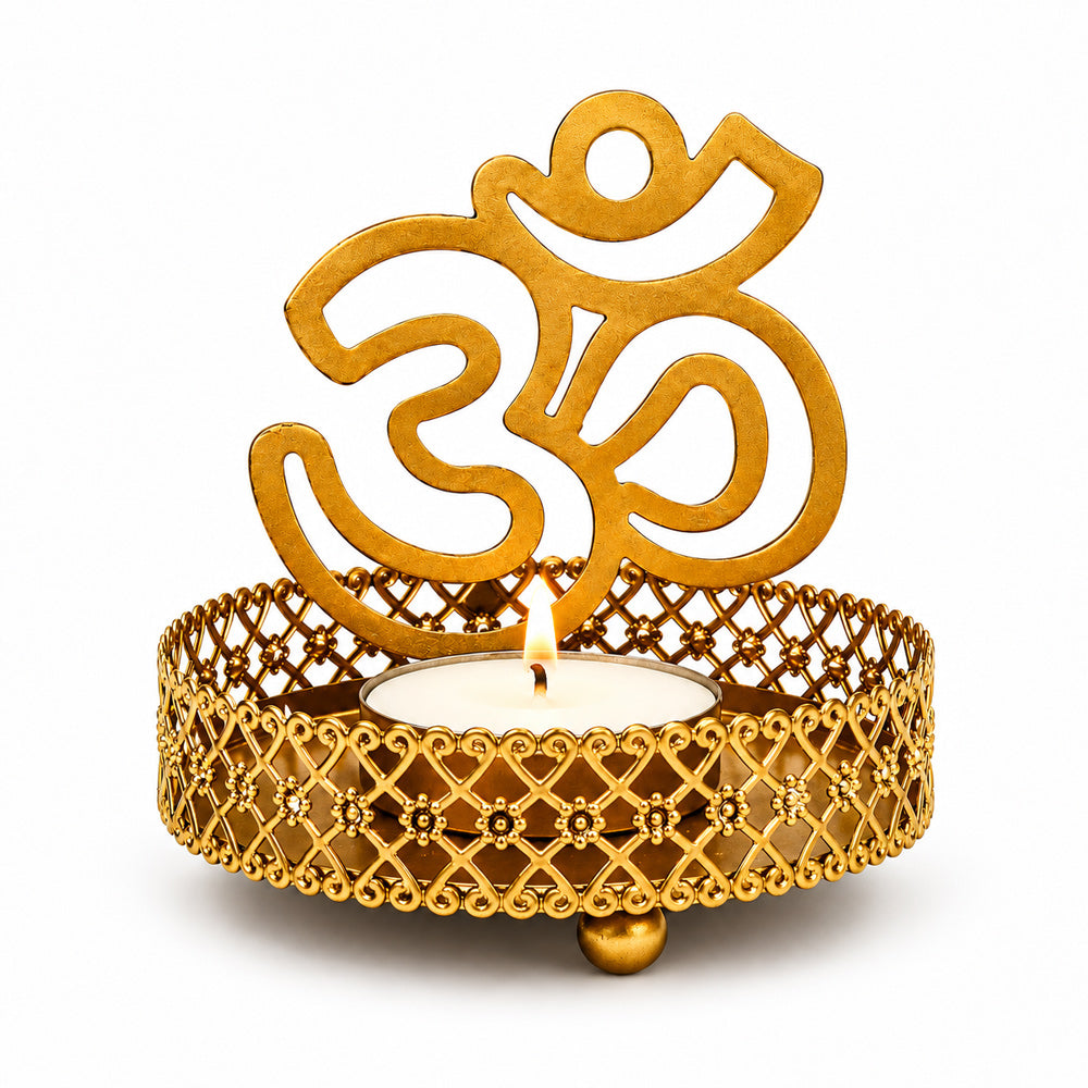 Handcrafted OM Shadow Diya