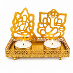 Decorative Lord Ganesh and Lakshmi Shadow Diya