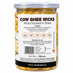 60 min. Pure Cow Ghee Diya Wicks (Wax Free)