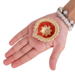 12 Pack Handcrafted Tricolor Earthen Clay Diyas