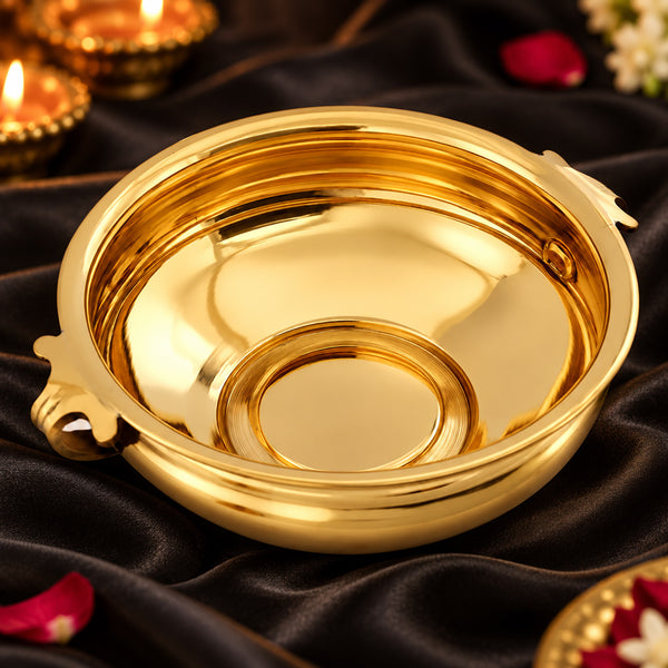 8 Inch Decorative Brass Designer Urli