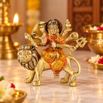 4.5 Inch Eye Catching Maa Durga Brass Idol