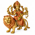 11 Inch Magnificent Sherawali Mata Statue for Home Temple