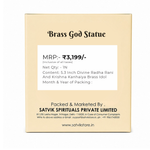 5.3 Inch Divine Radha Rani And Krishna Kanhaiya Brass Idol