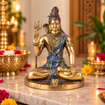 9.4 Inch Divine Brass Shiv Idol