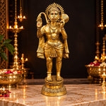 53 Inch Veer Hanuman Brass Murti – Sacred Bajrangbali Idol