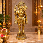 53 Inch Veer Hanuman Brass Murti – Sacred Bajrangbali Idol